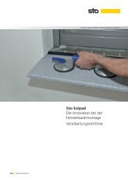 Sto-Solpad Die Innovation bei der Fensterbankmontage ...