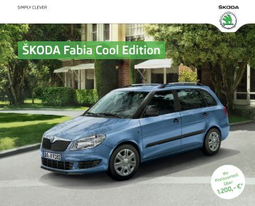 Fabia Cool Edition Broschüre/Preisliste - Skoda Auto Deutschland ...