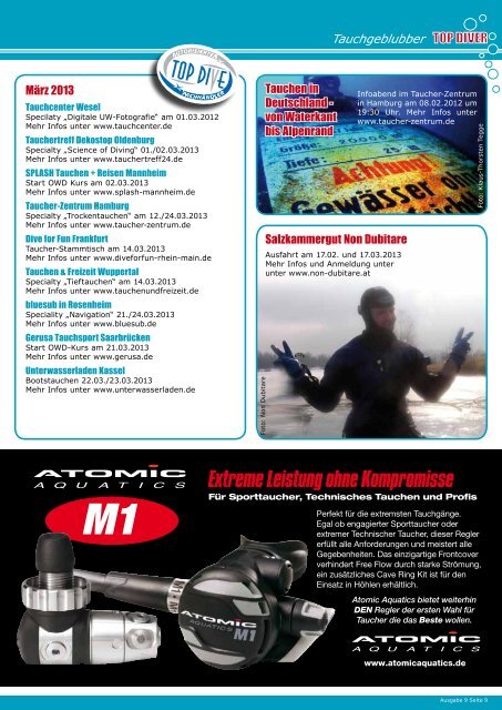 Top Equipment auf der boot - TOP-DIVE