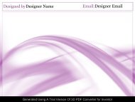 Designed byDesigner Name Email:Designer Email