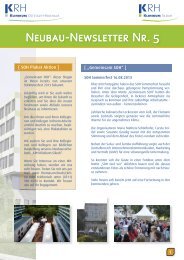 Neubau-Newsletter Nr. 5 - Klinikum Region Hannover GmbH