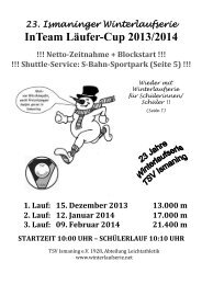 22. Ismaninger Winterlaufserie