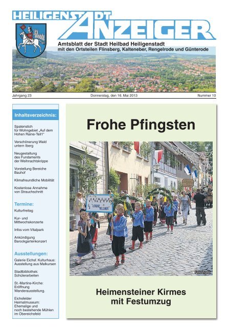 Stadtanzeiger 2013 10 Heilbad Heiligenstadt