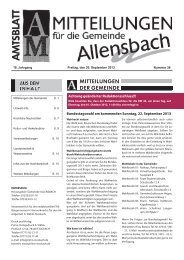 Ausgabe 20. September 2013 - Allensbach