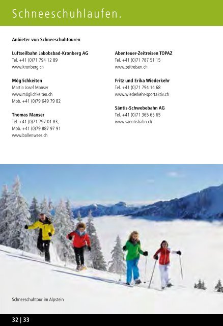 Winter im Appenzell 2013/14 - Appenzellerland Tourismus