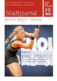 Stadtjournal Ausgabe 31/2013 - Stadt Bad Saulgau