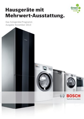 Sologeräte 2013/2014 - Bosch