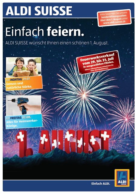 ab Montag, 29.07. - Aldi Suisse AG