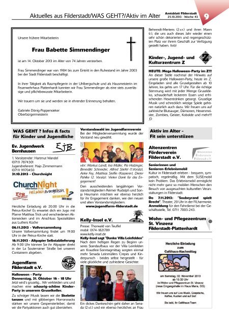 Amtsblatt KW 43.pdf - Stadt Filderstadt