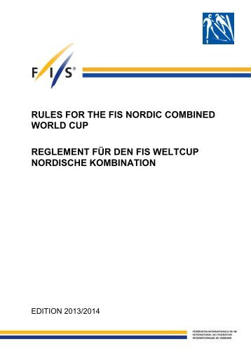 rules for the fis nordic combined world cup reglement für den fis ...