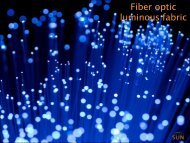 Fiber optic luminous fabric