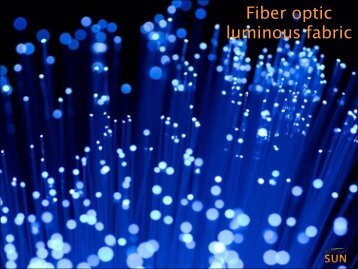 Fiber optic luminous fabric