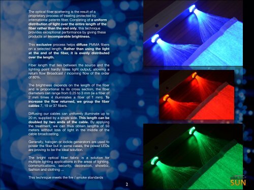 Fiber optic luminous fabric