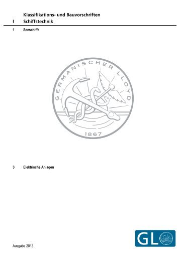 (I-1-3) Elektrische Anlagen