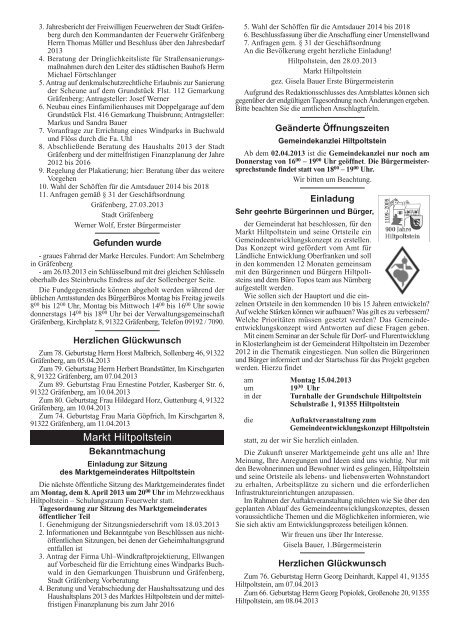 Ausgabe 14 03.04.2013 - Gräfenberg