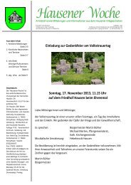 43- Hausener Woche vom 15.11.2013.pdf - Hausen im Wiesental