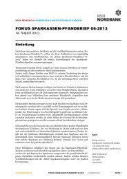 Fokus Sparkassen-Pfandbrief 06-2013 - HSH Nordbank AG