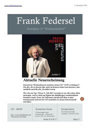 Federsel - Newsletter Nr.13