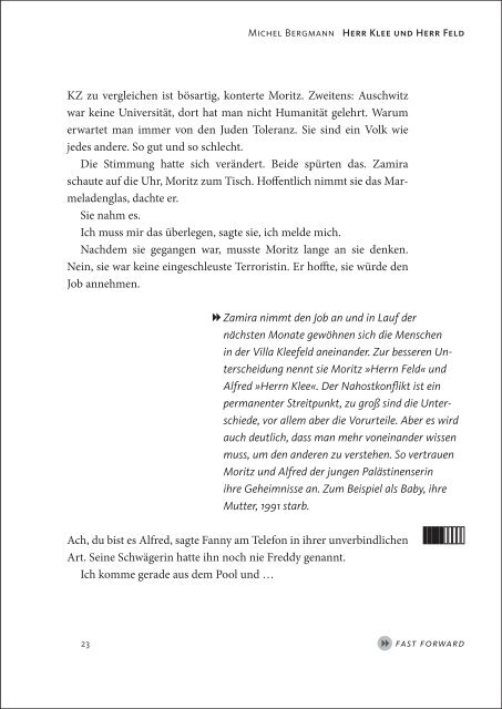 Michel Bergmann Herr Klee und Herr Feld - Arche Verlag