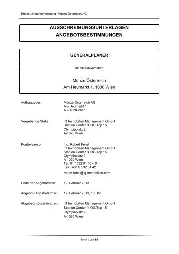 Ausschreibungsunterlagen (pdf, 455KB) - architekturwettbewerb