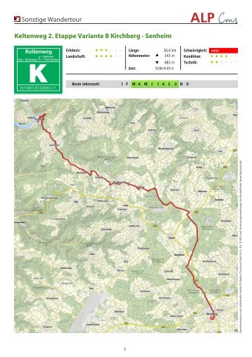 Keltenweg 2. Etappe Variante B Kirchberg - Senheim - HunsrÃ¼ck ...