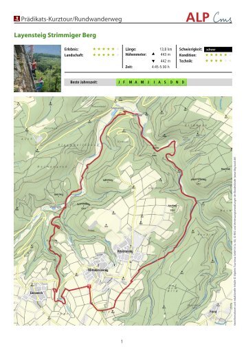 Traumschleife Layensteig Strimmiger Berg - HunsrÃ¼ck Touristik GmbH