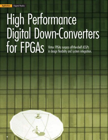 Xilinx: High Performance Digital Down-Converters for FPGAs (Xcell ...