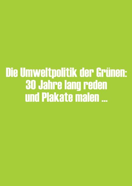 30 Jahre lang reden und Plakate malen… - CDU Deutschlands