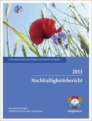 Nachhaltigkeitsbericht 2013 (PDF 2,2MB) - Hofpfisterei