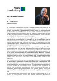 B.A.U.M.-Umweltpreis 2013 Dr. Lutz Spandau - B.A.U.M. e.V.