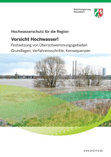 Broschüre "Vorsicht Hochwasser" - Bezirksregierung Düsseldorf
