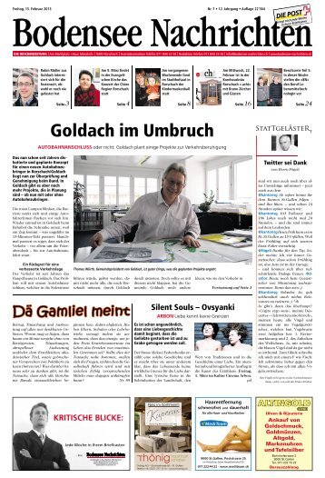 Goldach im Umbruch - Aktuelle Ausgabe