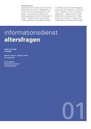 Heft 01/2013 - Deutsches Zentrum für Altersfragen