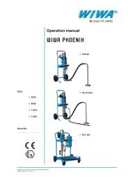 Operation manual WIWA PHOENIX