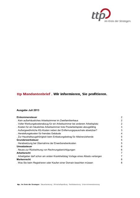 Ausgabe Juli 2013 - ttp