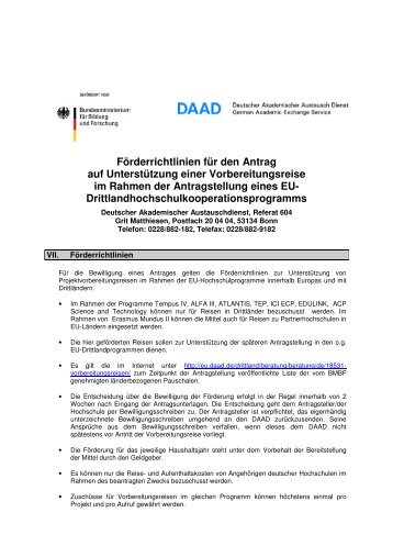 Förderrichtlinien für den Antrag_2013 - eu-DAAD