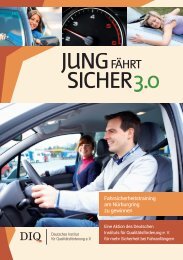 DIQ-Verkehrssicherheitsaktion 2013: Jung fährt sicher 3.0