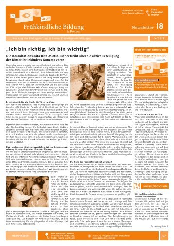Newsletter Frühkindliche Bildung (pdf, 572 kB) - Die Senatorin für ...