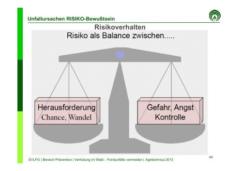 Unfallursachen - Agritechnica