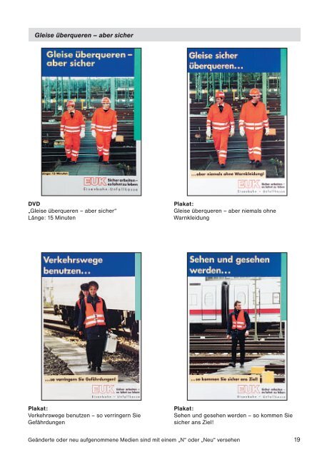 Verzeichnis (PDF 3,9 MB) - Eisenbahn-Unfallkasse