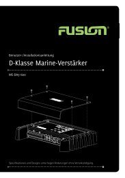 D-Klasse Marine-Verstärker - FUSION Electronics