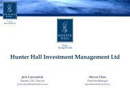 Hunter Hall Investment Management Ltd