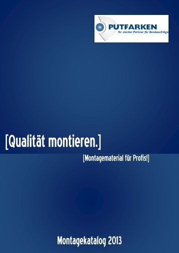 Montagekatalog 2013 [Qualität montieren.]