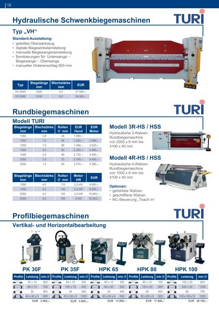 Modelle - Tusch & Richter GmbH & Co. KG