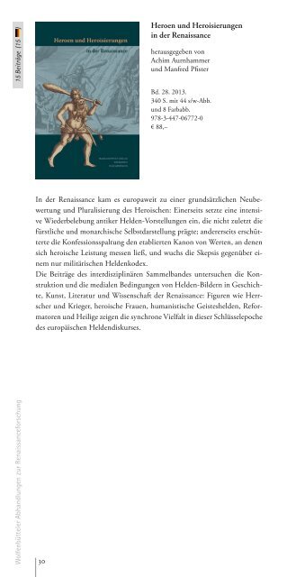 catalogue of new publications - Herzog August Bibliothek Wolfenbüttel