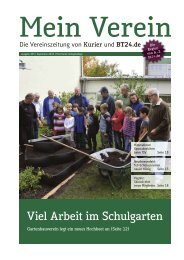 Viel Arbeit im Schulgarten - Mein Verein - Nordbayerischer Kurier