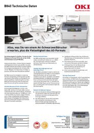 Datenblatt OKI B840n LED-Drucker deutsch - ARP