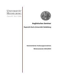 Anglistisches Seminar - Universität Heidelberg - Ruprecht-Karls ...