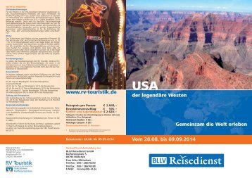 USA - BLLV Reisedienst