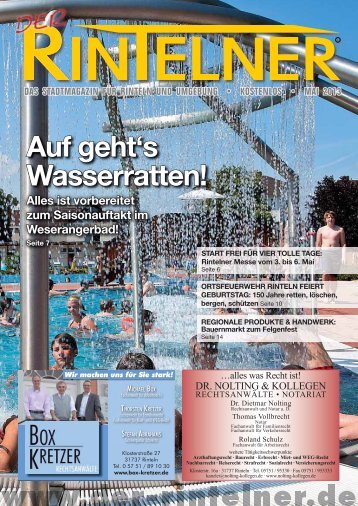 Auf geht's Wasserratten! - Rinteln